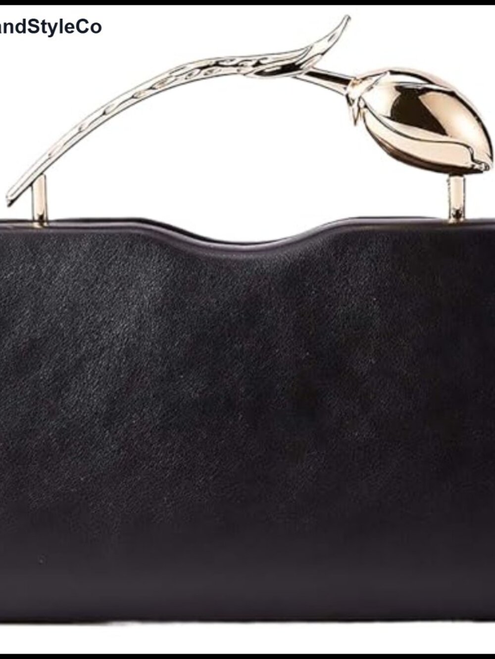 Faux Leather Evening Clutch Chain Strap Formal Wedding Party Bag